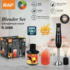RAF Blender Set R.309B | Blender 5 në 1 – 300W, 4 Tehe Inox & Gotë 600ml