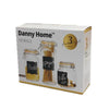 Set Kavanozësh Qelqi për Ruajtje – 3 Copë Danny Home