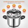 Tenxhere me Presion INOX 18/10 6L – Çelik Inoks (22cm)
