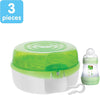 Sterilizues MAM për Mikrovalë + Biberon + Pincë (3 Pjesë)
