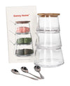 Organizues Erëzash Danny Home – Set Kavanozësh me Kapak Druri