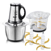 Grirës Elektrik RAF Food Processor 3L – 1600W me 2 Enë dhe 6 Tehe Titanium