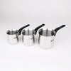 Set Xhezve për Qumësht & Kafe Tuliya 3 Copë Inox
