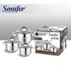 Set Tenxheresh Sonifer SF-1194 – 3 Tenxhere + 3 kapakë