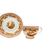 Filxhan Porcelani Vintage Kafe | Set Filxhani dhe Pjatë