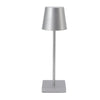 Abazhur Tavoline Silver Minimalist | Dizajn Modern LED