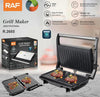Grill Elektrik RAF 750W, Model R.2685 | Ngrohje 180° Dy-Anëshe & Sipërfaqë Jo-ngjitëse