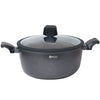 Baroly Cacerola Black Edition – Tenxhere graniti me kapak qelqi (22cm, 24cm, 26cm, 28cm)