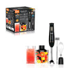 Blender set RAF R.309B 5 në 1 me fuqi 300W, 4 tehe inox dhe gotë 600ml për përgatitje smoothie, lëngje dhe kremra