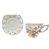 Filxhan Porcelani me Lule 3D | Set Filxhani dhe Pjatë