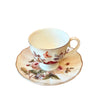 Filxhanë Porcelani me Pjatë 6 Copë | Set Filxhanësh për Kafe dhe Çaj