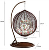 Karrige Varëse Egg Rattan 195 cm – Karrige Lëkundëse për Kopsht dhe Ballkon