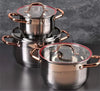Set Tenxheresh Kaisa Villa Inox me 9 Shtresa – 6 Pjesë