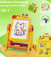Tabelë Vizatimi për Fëmijë 2 në 1 – Colored Childhood Drawing Board