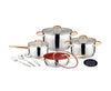 Set Tenxheresh Kaisa Villa 13 Pjesë – Inox, për Induksion
