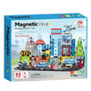 Set Magnetik Magnetic Tiles Police Station – 53 Pjesë