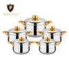 Set Tenxheresh Kaisa Villa 10 Pjesë – Inox për Induksion